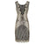 Vestido Gatsby Corto Marfil