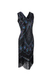 Vestido Gatsby Corto Negro
