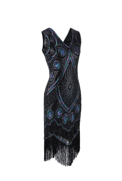 Vestido Gatsby Corto Negro