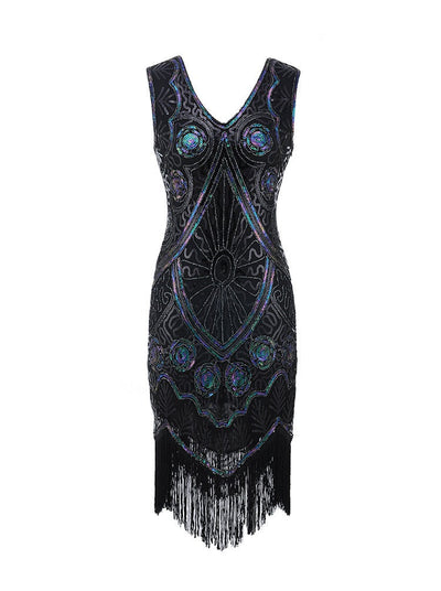 Vestido Gatsby Corto Negro