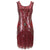 Vestido Gatsby Corto Rojo