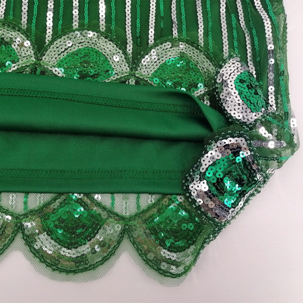 Vestido Gatsby Corto Verde