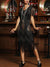 Vestido Negro Y Dorado El Gran Gatsby