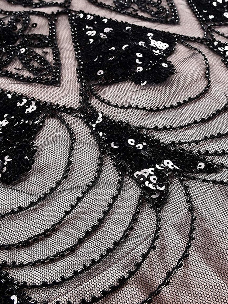 Vestido Largo Gatsby Rosa De Alta Costura