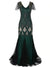 Vestido Gatsby Largo Verde Alta Costura