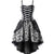 Vestido Gótico Vintage 50s Negro