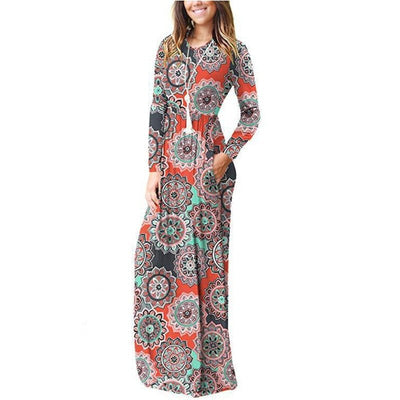 Vestido Hippie Chic De Invierno