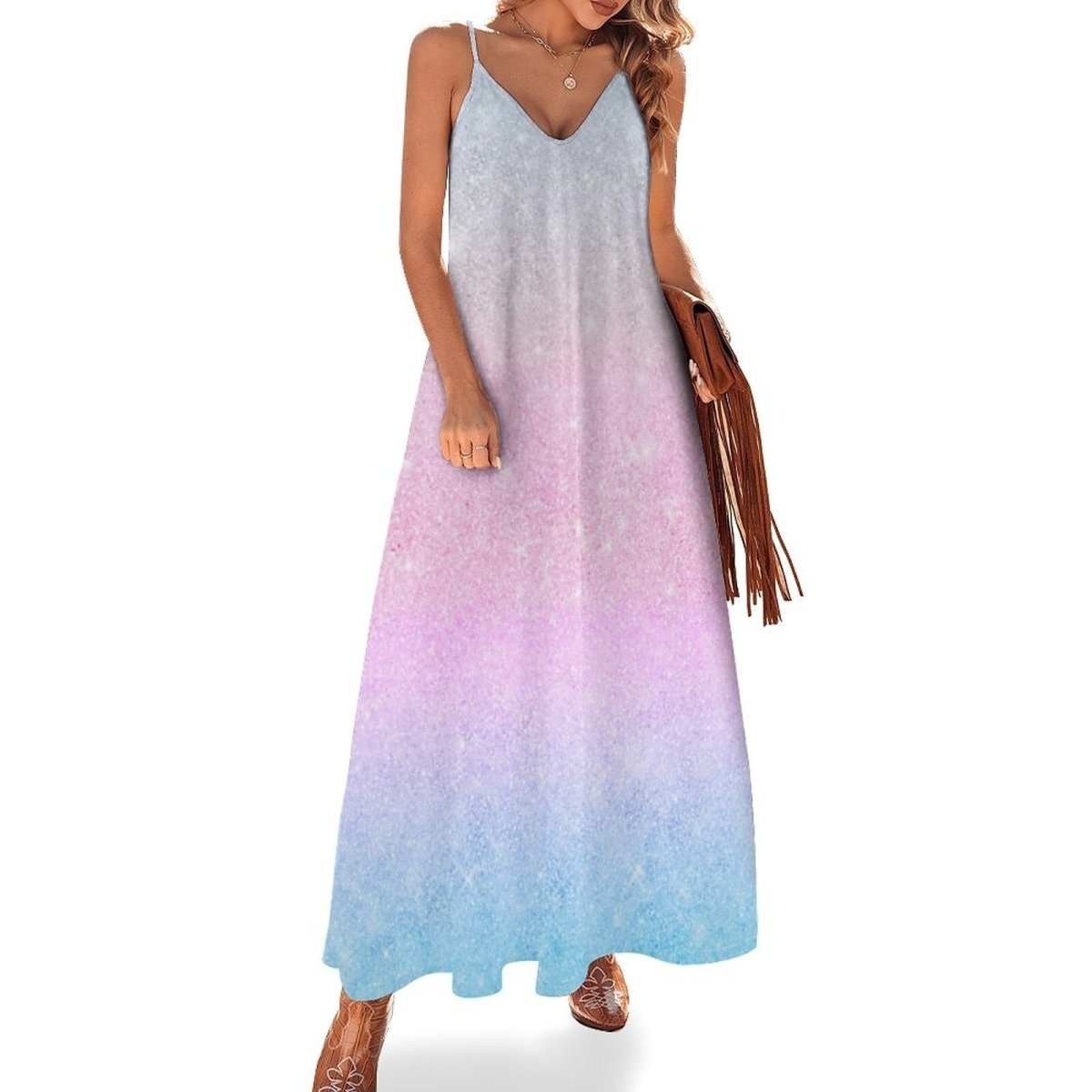 Vestido Hippie Retro 70s