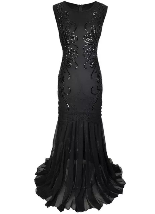 Vestido Largo 20s Negro