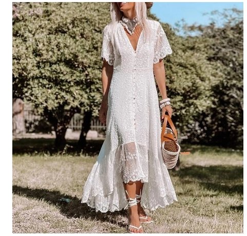 Vestido Largo Vintage 70s