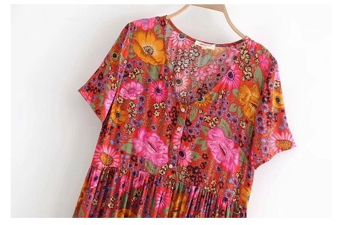 Vestido Largo De Los Años 70