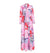 Vestido Largo Floral Vintage Rosa