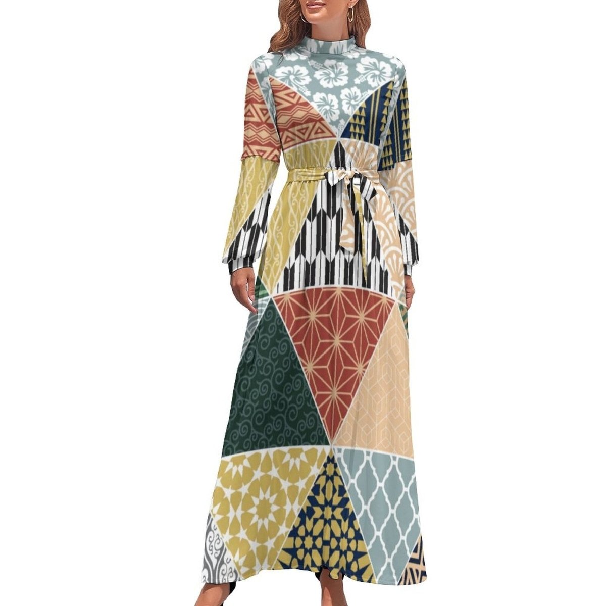Vestido Largo Moda Inglesa Año 70