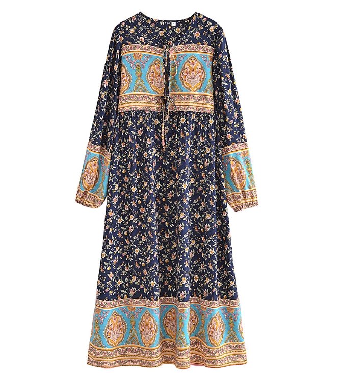 Vestido Largo Vintage 70s