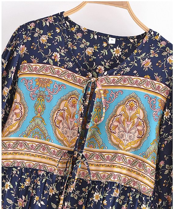 Vestido Largo Vintage 70s