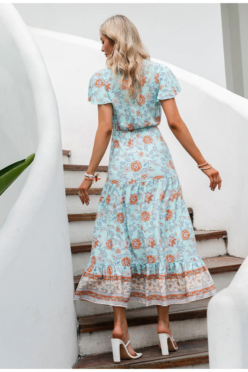 Vestido Maxi Vintage Bohemio
