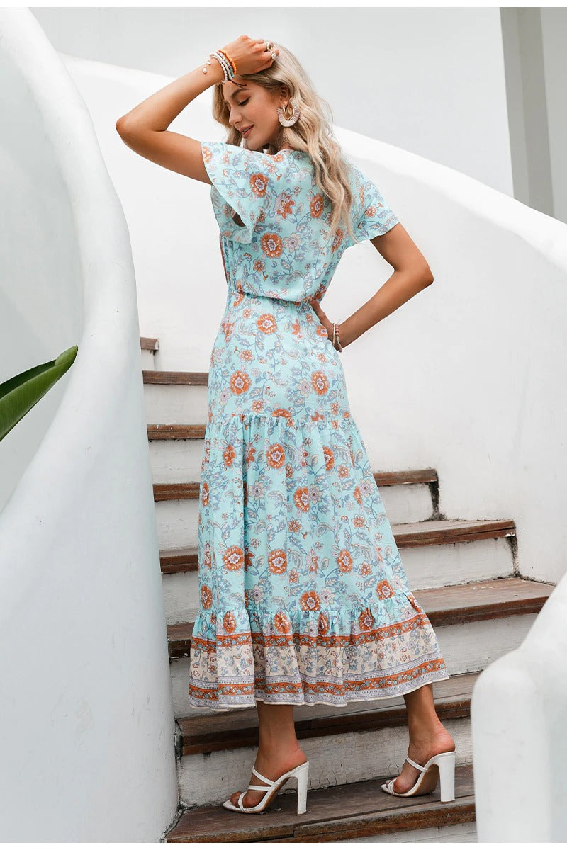 Vestido Maxi Vintage Bohemio