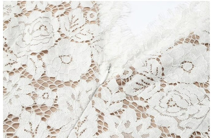 Vestido De Novia Vintage De Encaje Blanco