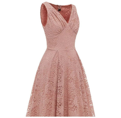 Vestido De Novia Rosa De Los Años 50