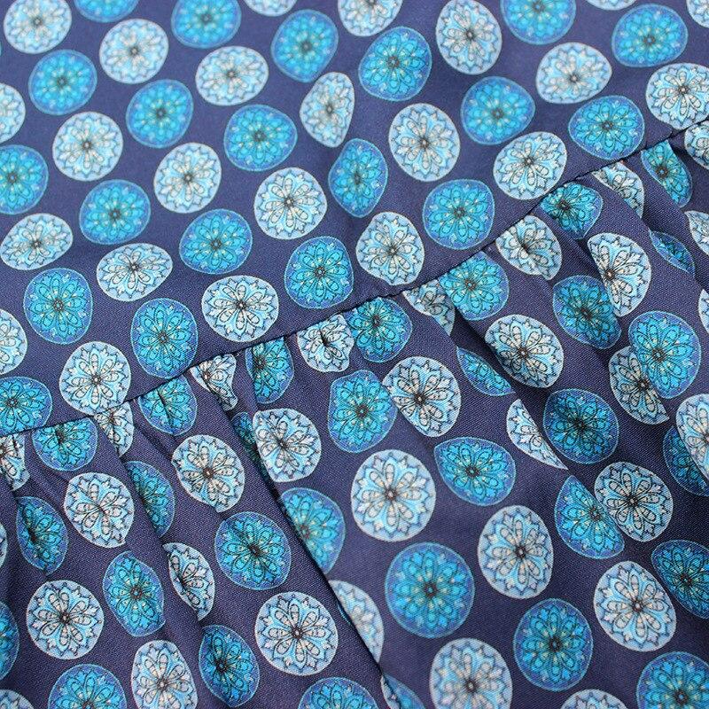 Vestido Maxi Vintage Azul