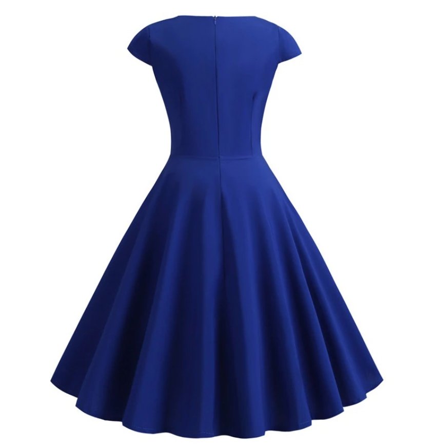 Vestido Bustier 60s Azul
