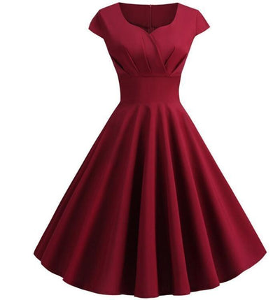 Vestido Bustier Burdeos 60s