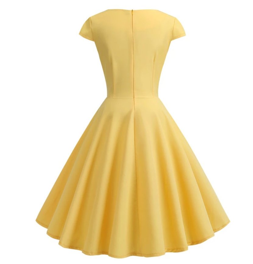 Vestido Bustier 60s Amarillo