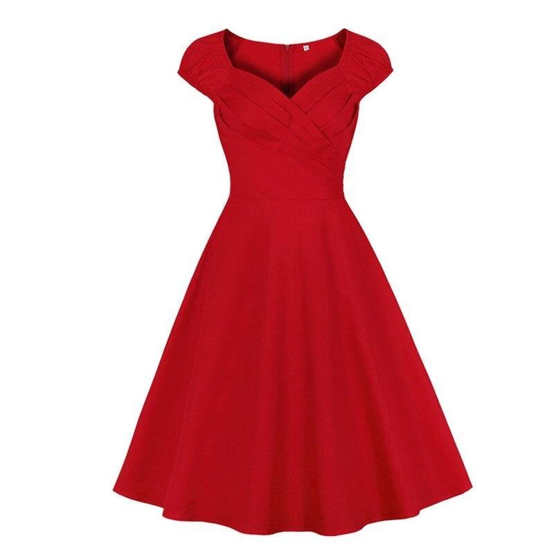 Vestido Bustier 60s Rojo