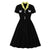 Vestido 50s Mariposas Negro