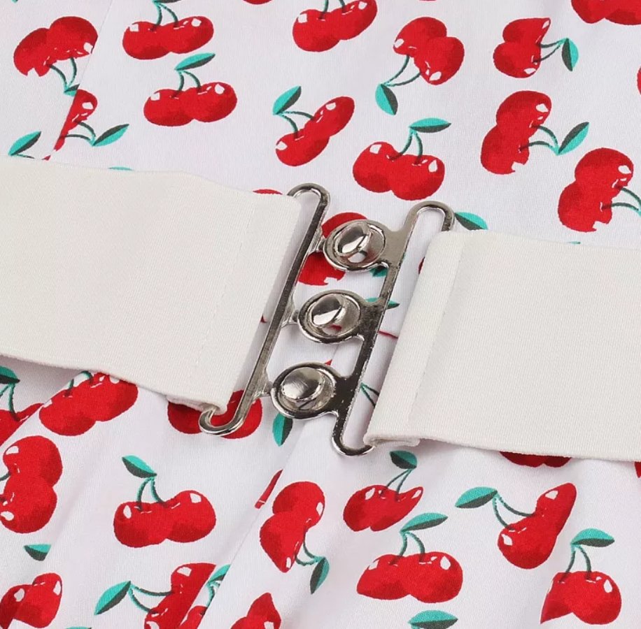 Vestido Skater 50s Blanco