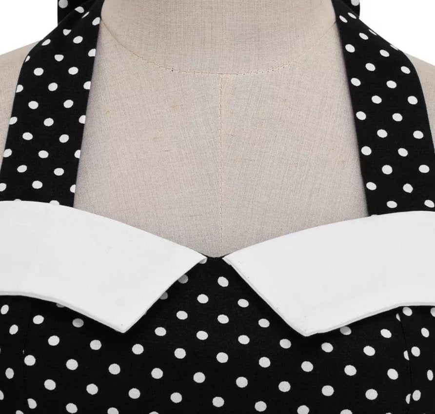 Vestido Skater Años 50 Negro