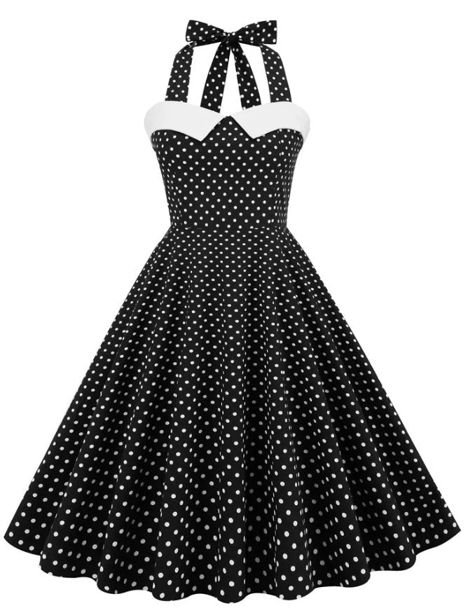 Vestido Skater Años 50 Negro