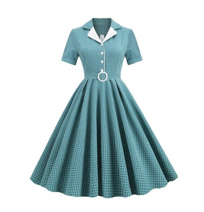 Vestido Skater Turquesa 50s