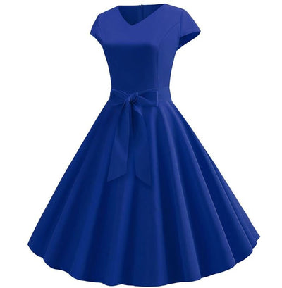 Vestido Pin Up Años 50 Azul