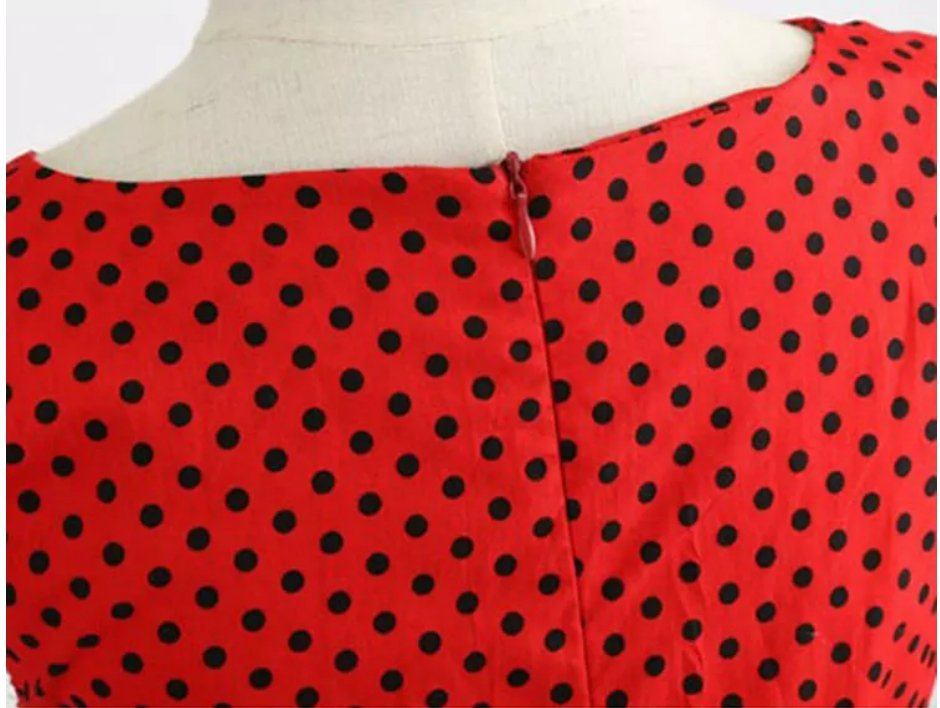 Vestido Pin Up Años 50 Rojo