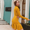 Vestido Suéter Con Estampado Vintage