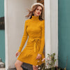 Vestido Suéter Con Estampado Vintage