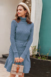 Vestido Suéter Con Estampado Vintage