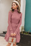 Vestido Suéter Con Estampado Vintage