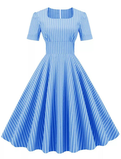 Vestido Retro 50s Azul