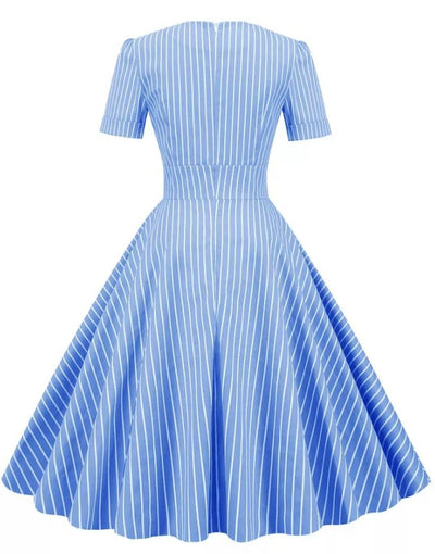 Vestido Retro 50s Azul