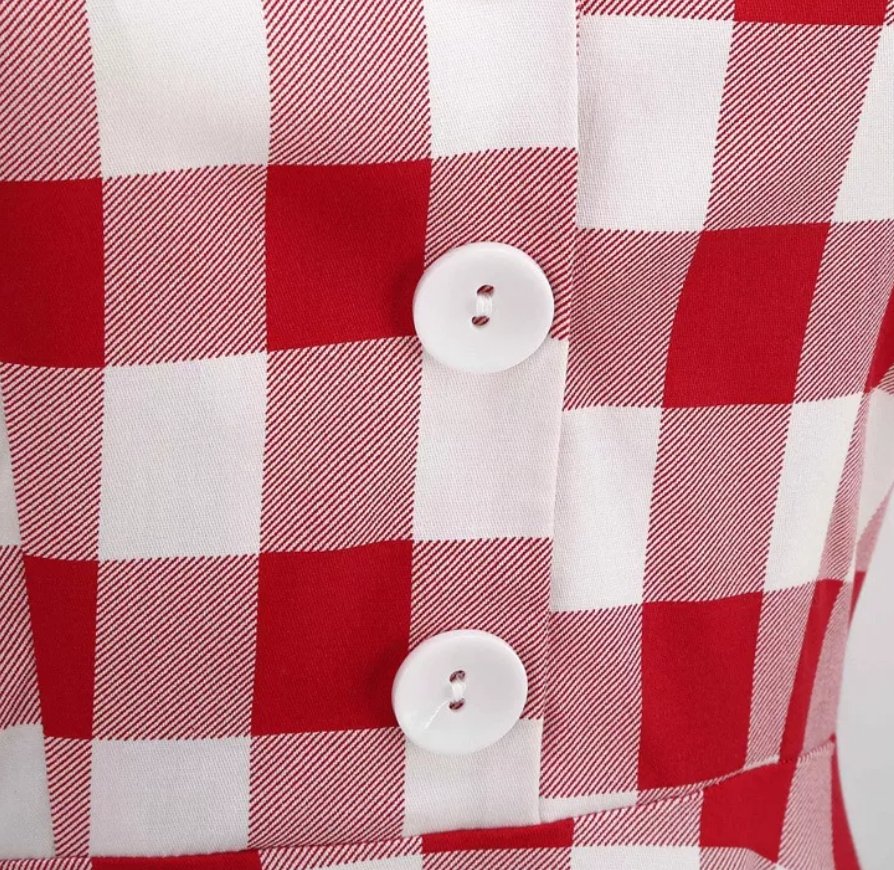 Vestido Retro 50s Rojo