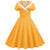 Vestido De Dama De Honor Retro Amarillo