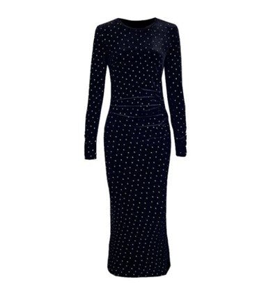 Vestido Retro De Moda De Los Años 40 Negro