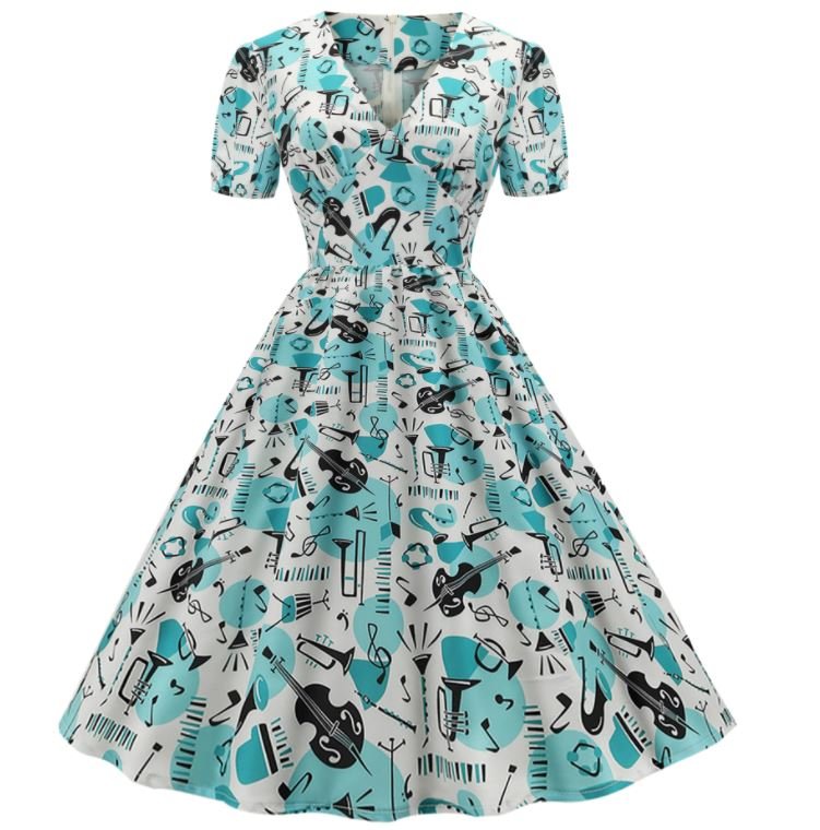Vestido Rockero De Los Años 60