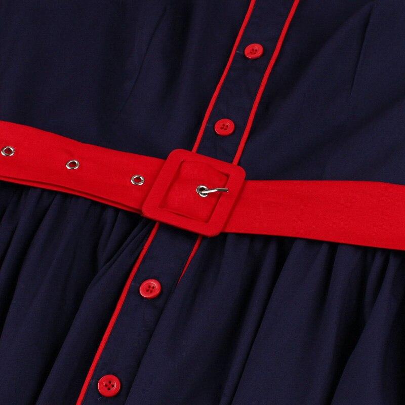 Vestido Rockabilly Azul Marino