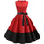 Vestido Rockabilly Rojo Y Negro