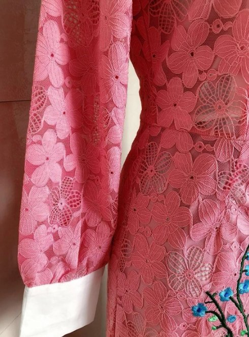 Vestido Rosa Años 40