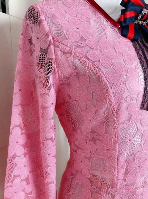 Vestido Rosa Años 40