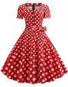 Vestido Rojo Años 50